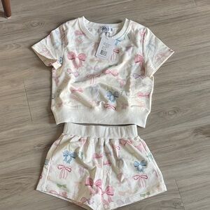 NWT Lola + The Boys- pretty bows summer set